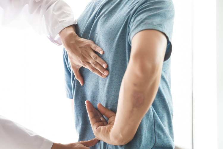back pain after fall
